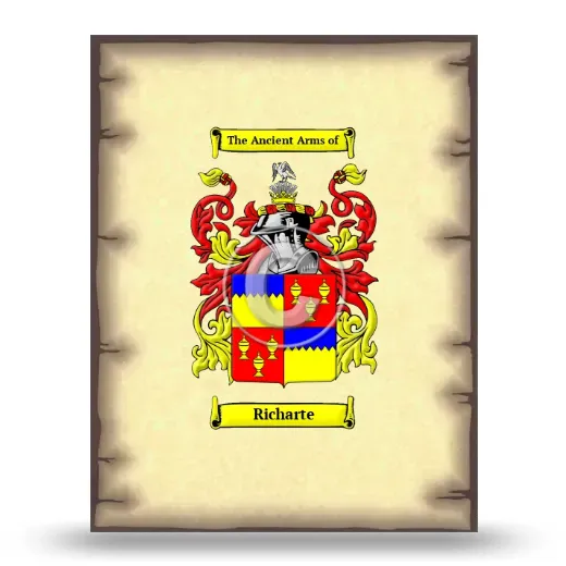 Richarte Coat of Arms Print
