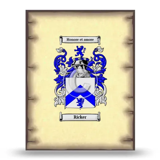 Ricker Coat of Arms Print