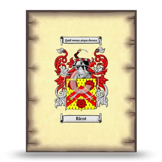 Ricot Coat of Arms Print