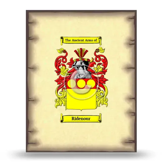 Ridenour Coat of Arms Print