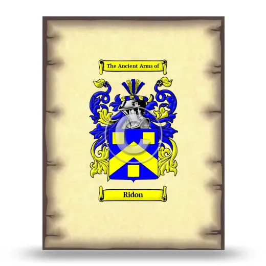 Ridon Coat of Arms Print