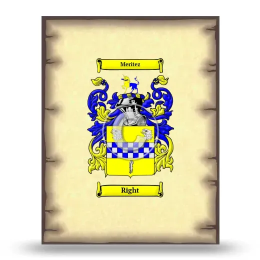 Right Coat of Arms Print