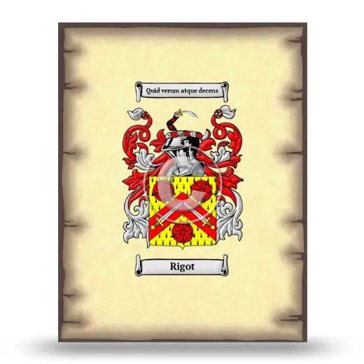 Rigot Coat of Arms Print