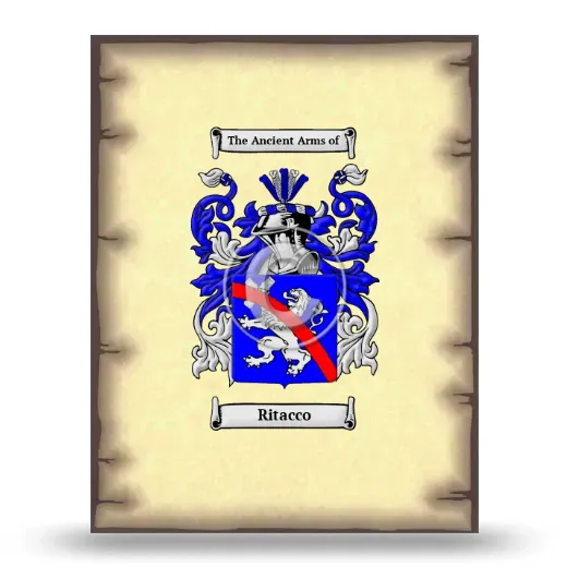 Ritacco Coat of Arms Print