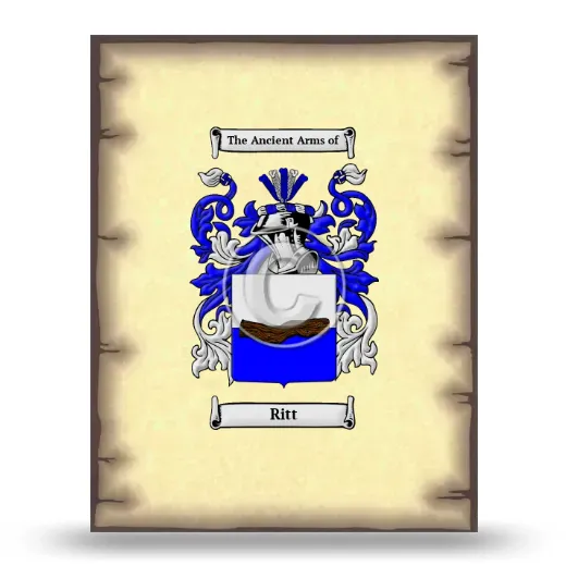 Ritt Coat of Arms Print