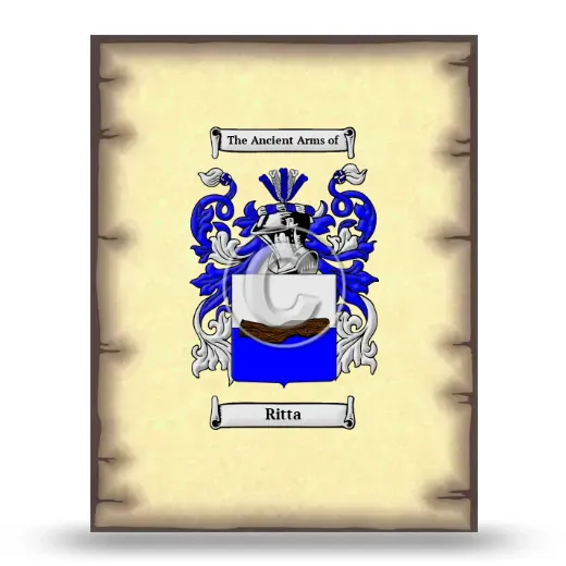 Ritta Coat of Arms Print
