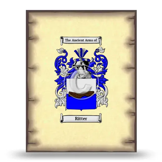 Ritter Coat of Arms Print