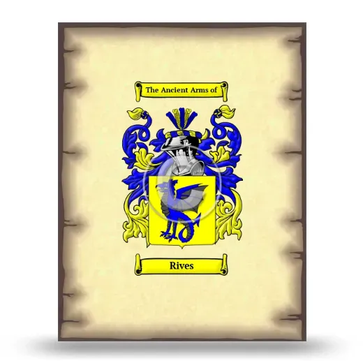 Rives Coat of Arms Print