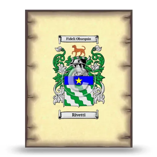 Rivetti Coat of Arms Print