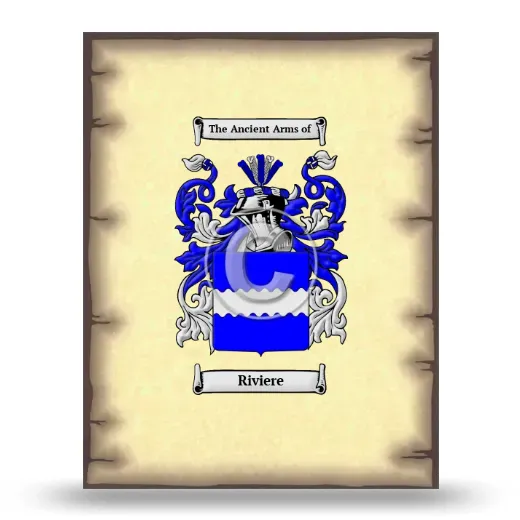 Riviere Coat of Arms Print