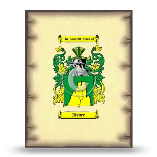 Rivore Coat of Arms Print