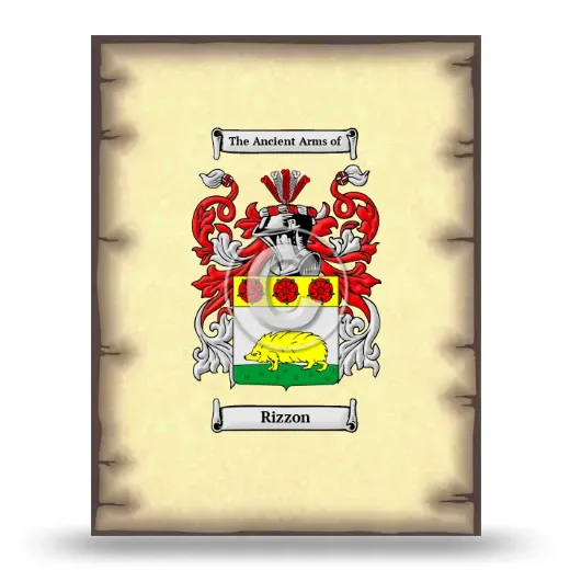 Rizzon Coat of Arms Print