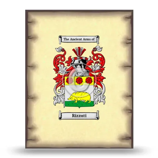 Rizzuti Coat of Arms Print