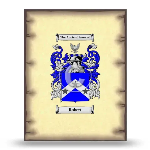 Robert Coat of Arms Print