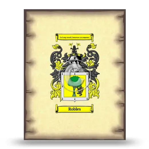 Robles Coat of Arms Print