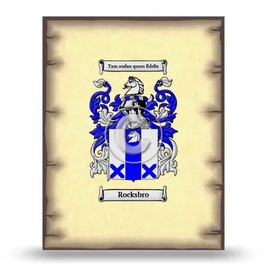 Rocksbro Coat of Arms Print