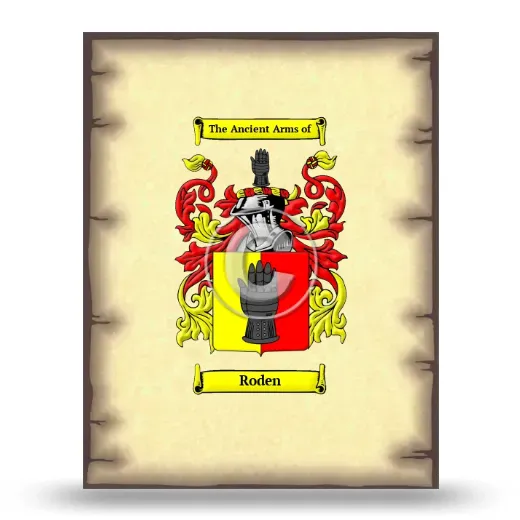 Roden Coat of Arms Print