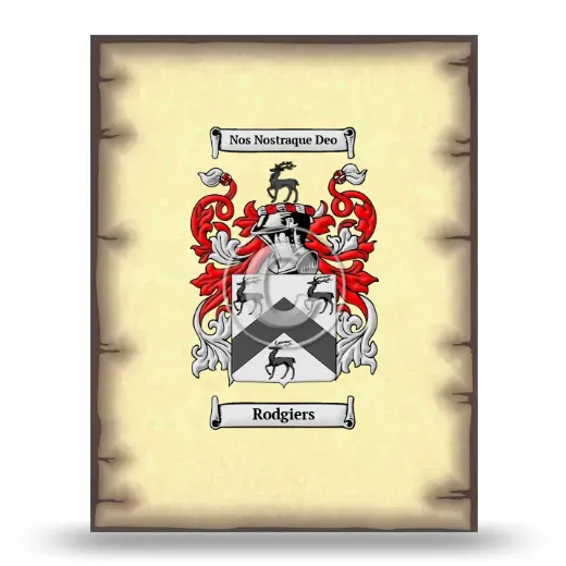 Rodgiers Coat of Arms Print