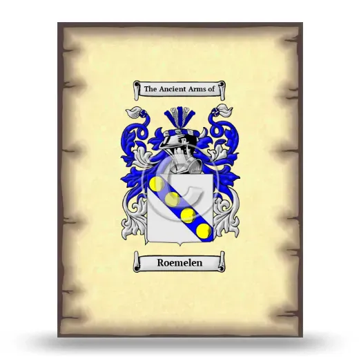 Roemelen Coat of Arms Print