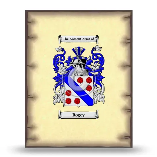Rogey Coat of Arms Print