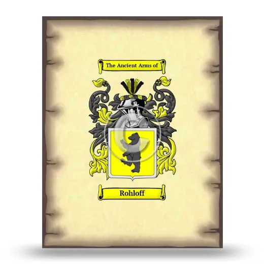 Rohloff Coat of Arms Print
