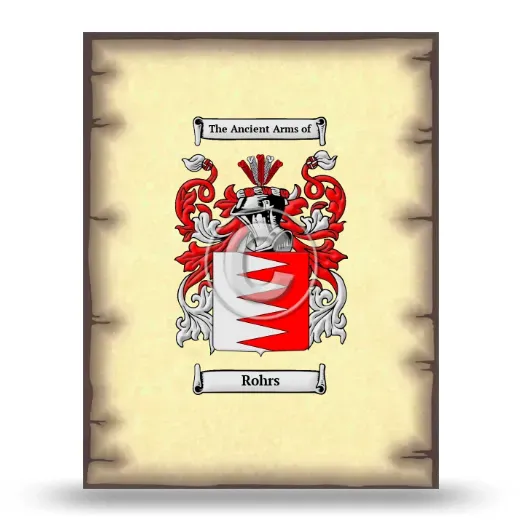 Rohrs Coat of Arms Print