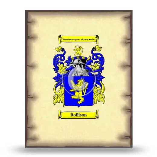 Rollison Coat of Arms Print