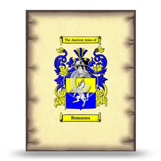 Romanos Coat of Arms Print