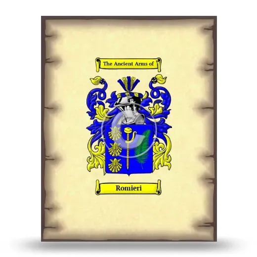 Romieri Coat of Arms Print