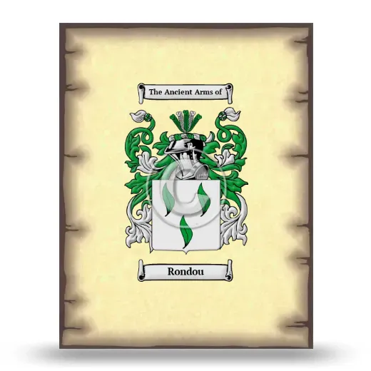 Rondou Coat of Arms Print