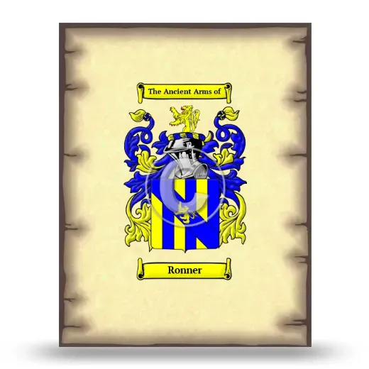 Ronner Coat of Arms Print