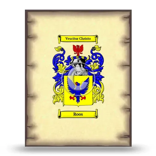 Roos Coat of Arms Print