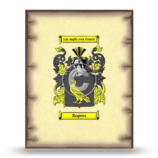 Ropers Coat of Arms Print