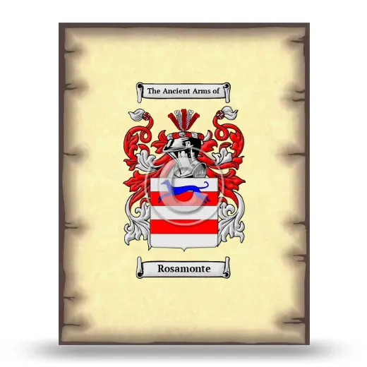 Rosamonte Coat of Arms Print