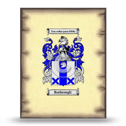 Rosbrough' Coat of Arms Print