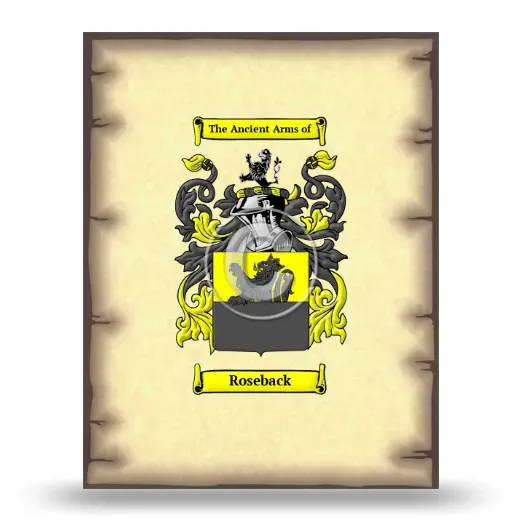 Roseback Coat of Arms Print