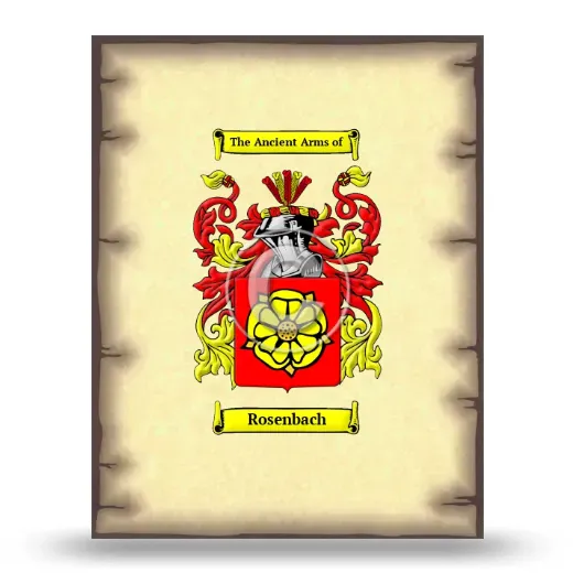 Rosenbach Coat of Arms Print