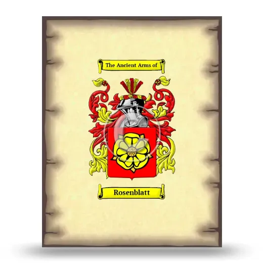 Rosenblatt Coat of Arms Print