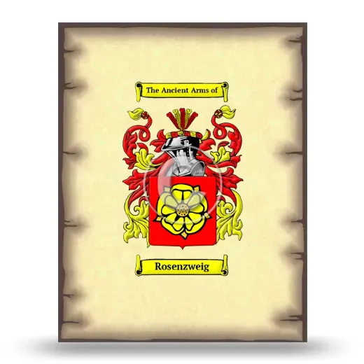 Rosenzweig Coat of Arms Print