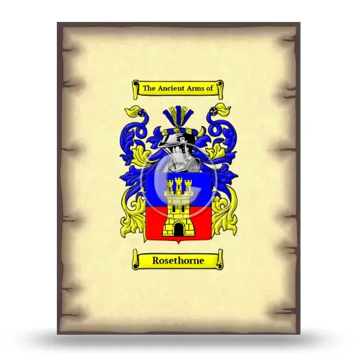 Rosethorne Coat of Arms Print