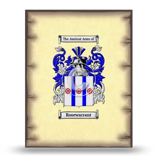 Rosewarrant Coat of Arms Print