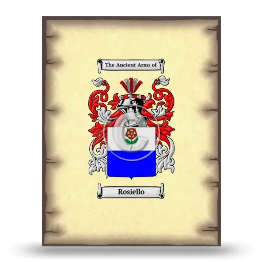 Rosiello Coat of Arms Print