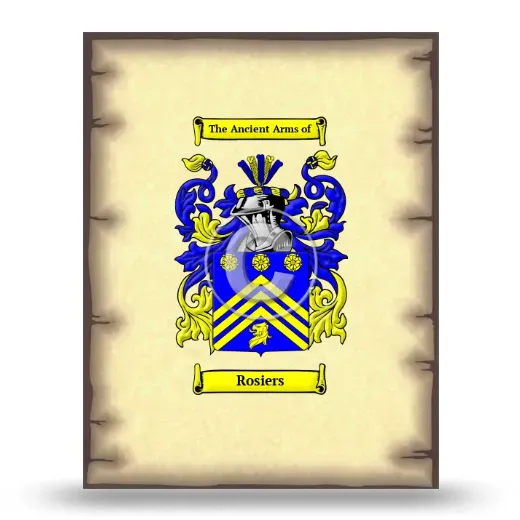 Rosiers Coat of Arms Print