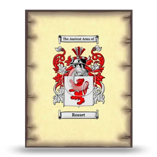 Rosset Coat of Arms Print