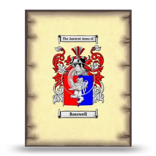 Rosswell Coat of Arms Print