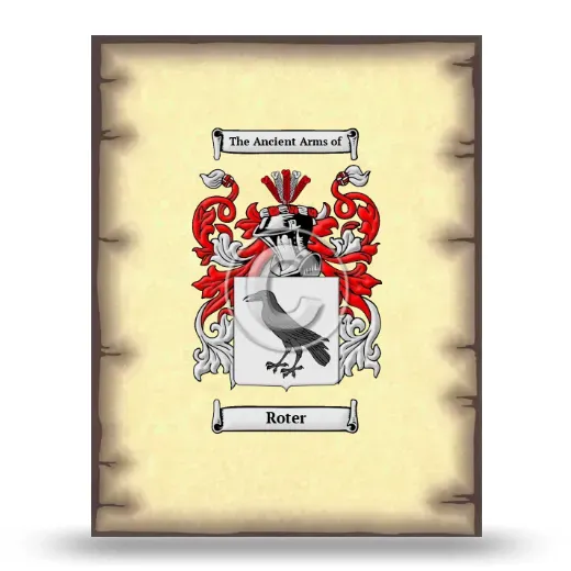 Roter Coat of Arms Print