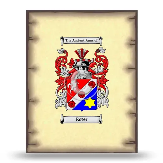 Roter Coat of Arms Print