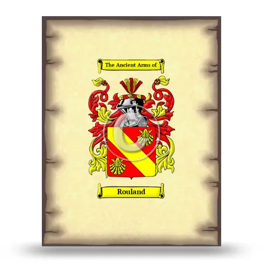 Rouland Coat of Arms Print
