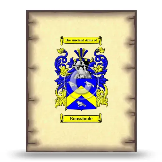 Roussinole Coat of Arms Print