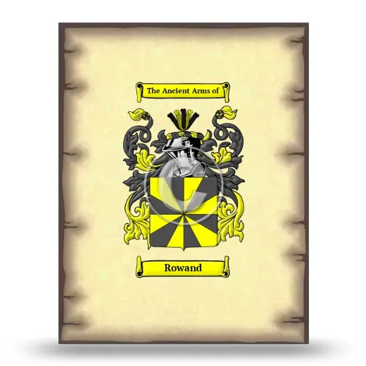 Rowand Coat of Arms Print